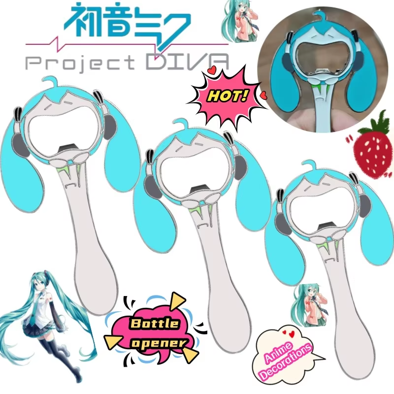 Screwdriver Set - Hatsune Miku, abridor de botellas metálico