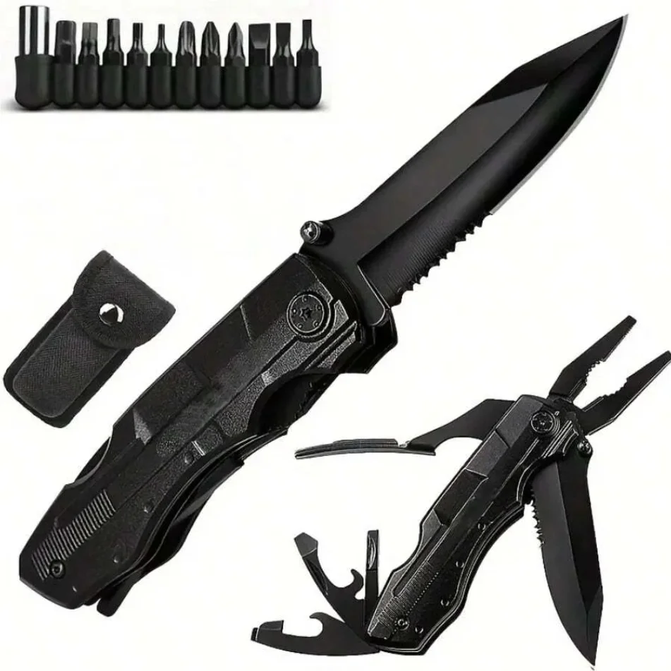 Pliers - Alicates Multifuncionales EDC con Múltiples Puntas,