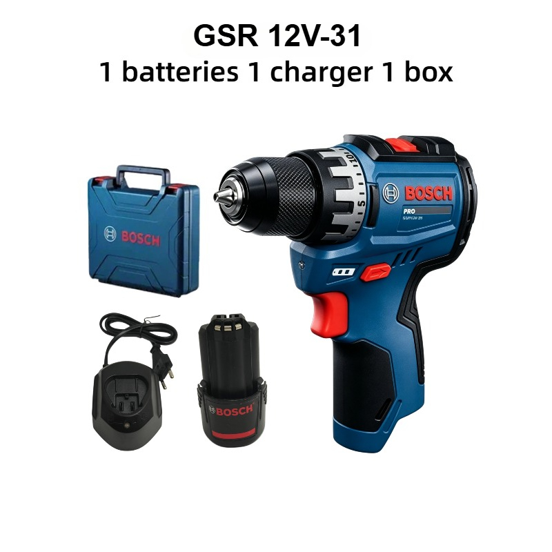 Screwdriver Set - Taladro Inalámbrico Bosch Professional GSR 12V-31,