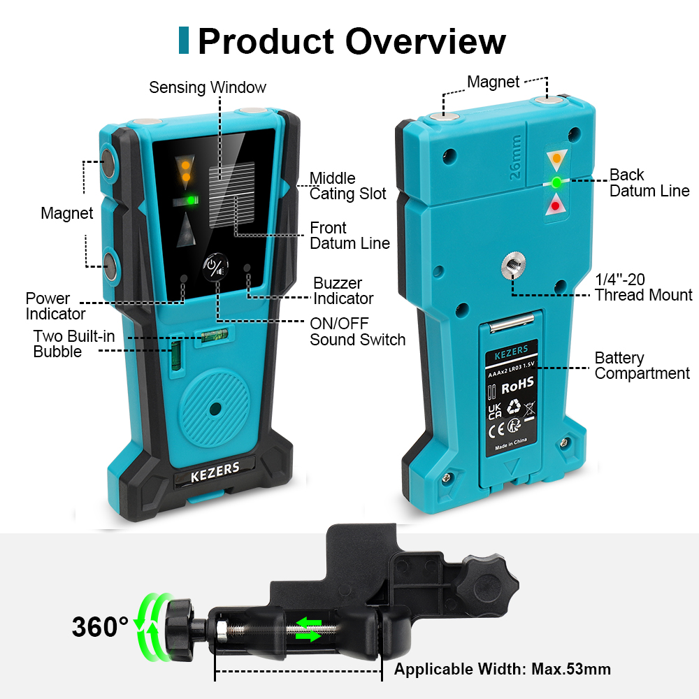KEZERS Detector receptor de ni - Spirit Level reseña y precio